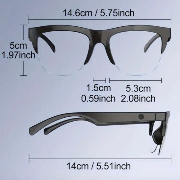 Smart Audio Sunglasses with Open-Ear Headphones, AI Translation Bluetooth